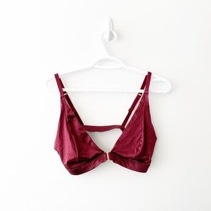 LaSenza Burgundy Velvet Bralette